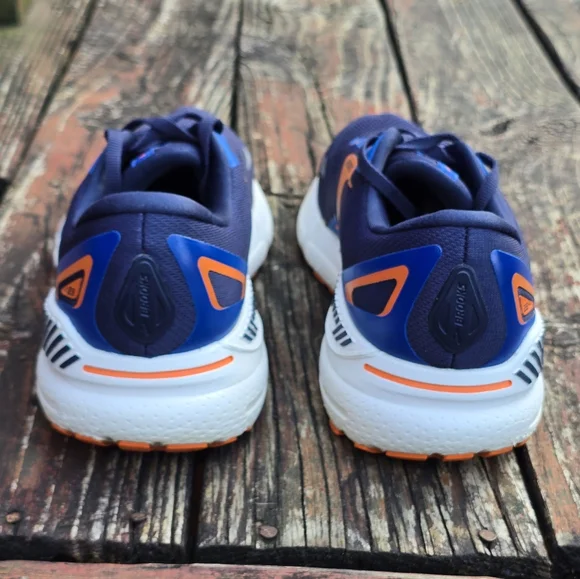 Brooks Adrenaline GTS 23 Mens Size 11 D Running Shoes 1103911D438 Blue Orange - Picture 7 of 11